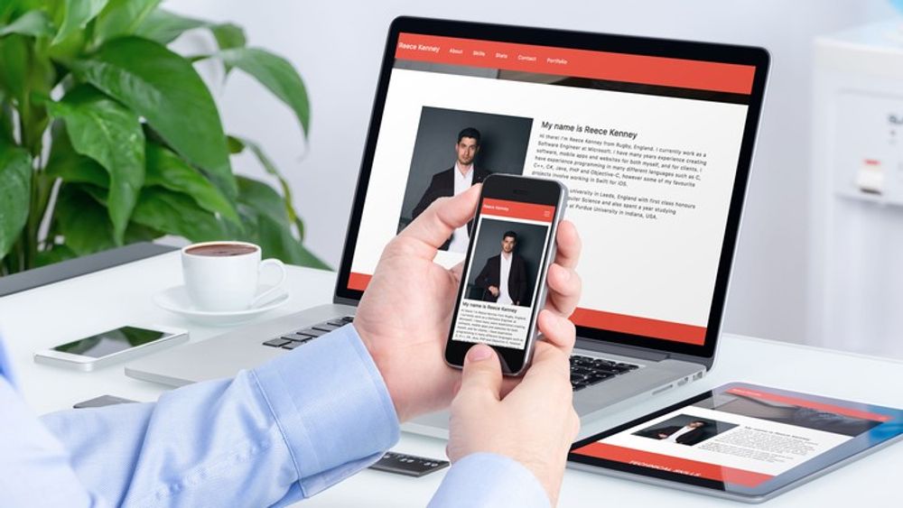 Udemy - Make a Responsive Portfolio Website & poster