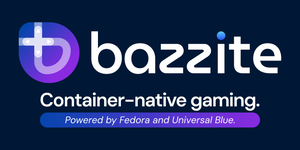 Bazzite linux distro desktop kde nvidia stable poster