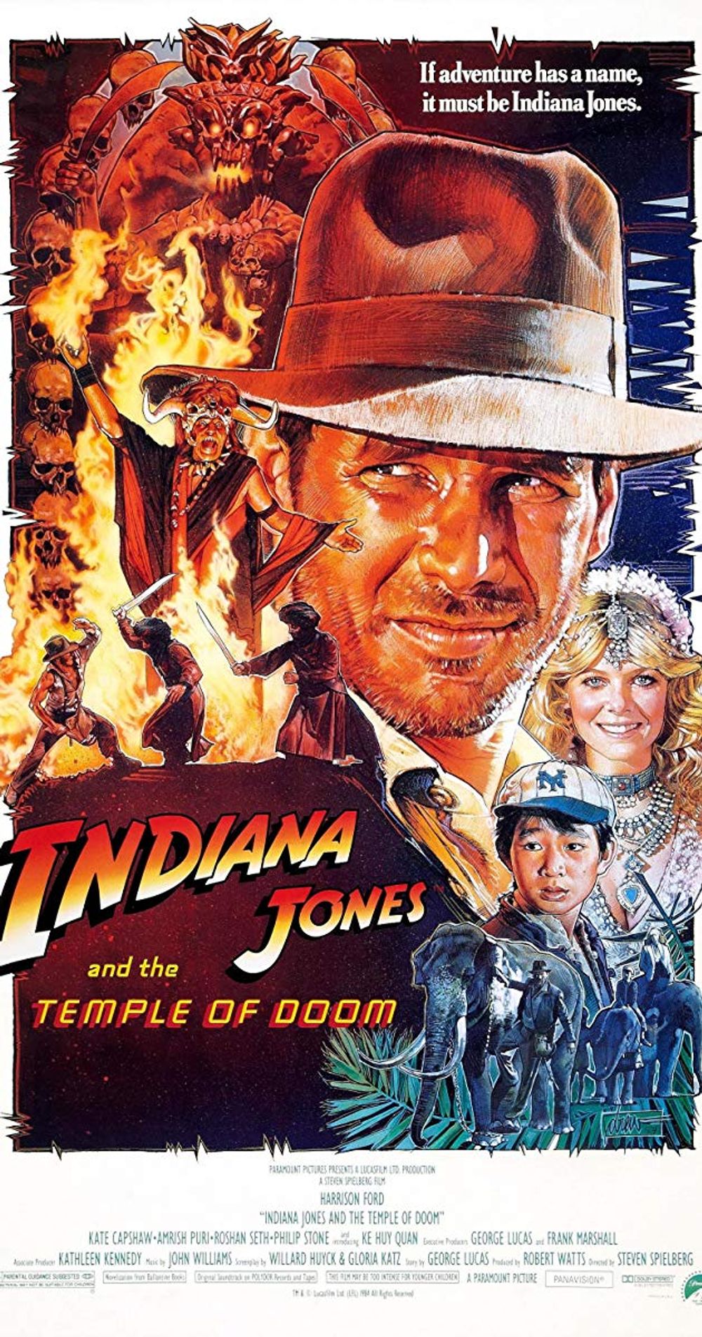 Indiana Jones And The Temple Of Doom poster
