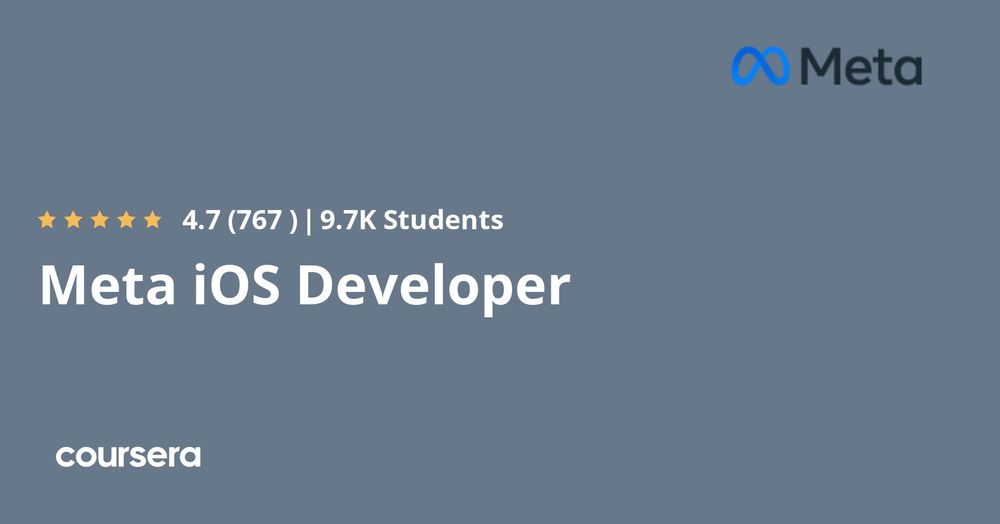 Coursera - Meta iOS Developer Professional Certificate poster
