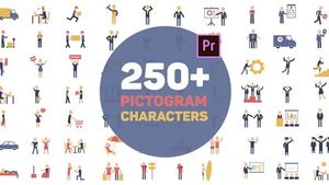 Videohive - Pictogram Characters poster