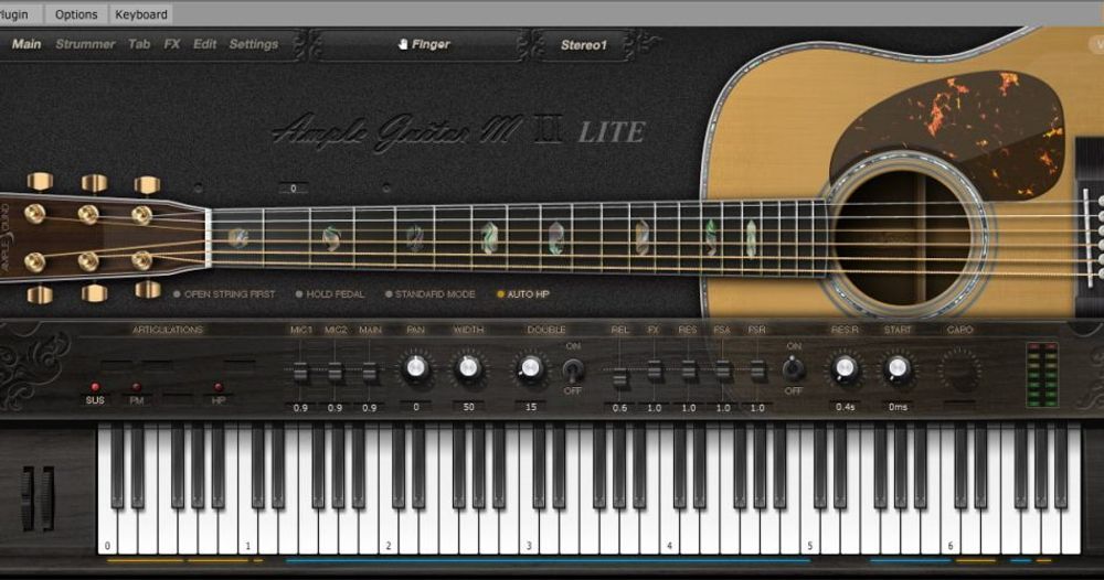 Ample Guitar M Lite II & poster