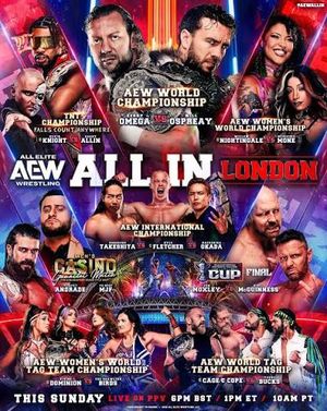 AEW All In London 2026 poster