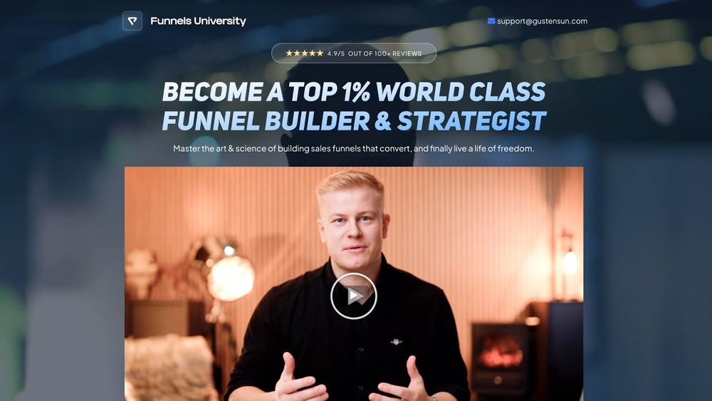 Gusten Sun - Funnel University poster