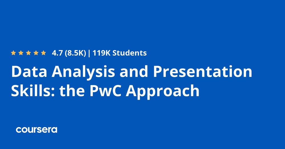 Coursera - Data Analysis and Presentation Skills & poster