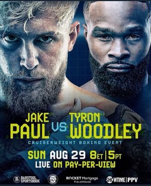 Boxing Jake Paul Vs Tyron Woodley poster