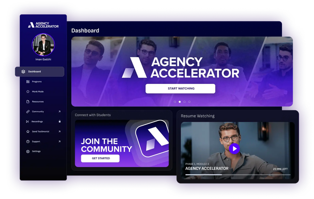Iman Gadzhi - Agency Accelerator poster